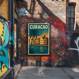Curacao Travel Poster