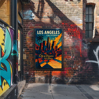 Los Angeles City Of Dreams And Stars Poster