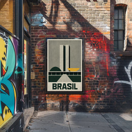 Brasil Modernist Architecture Wall Art Print PosterGoat