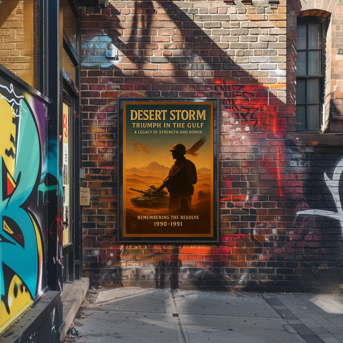 Desert Storm Triumph in the Gulf Poster