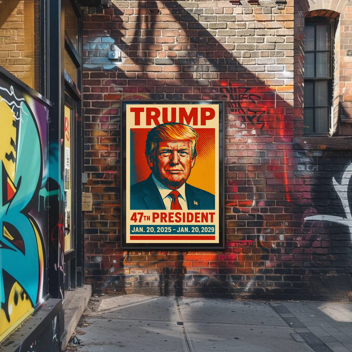 Trump 47th President Pop Art Wanderlust Poster