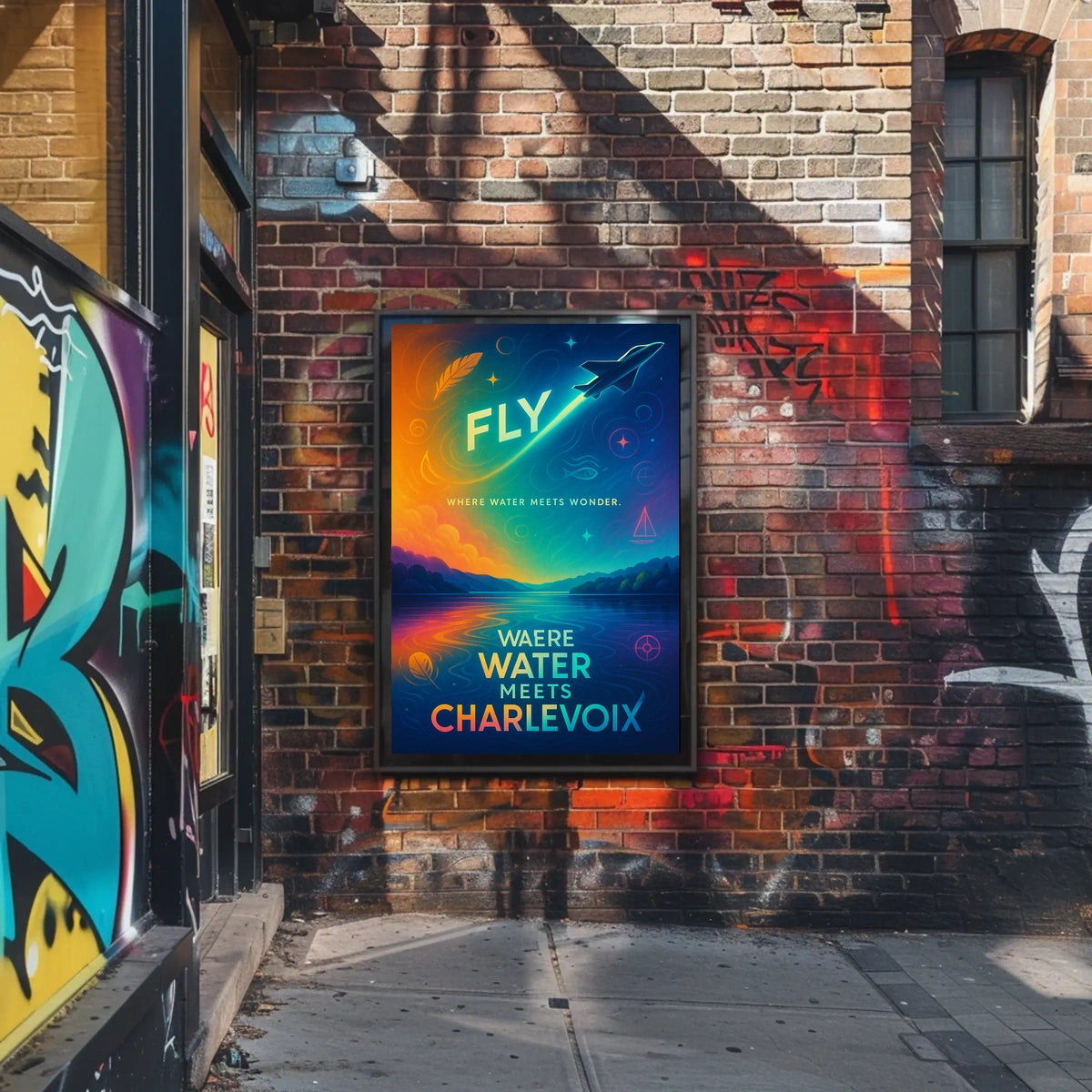 Fly High Charlevoix Dreamscape Travel Poster