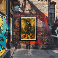 Classic Christmas Scene Poster