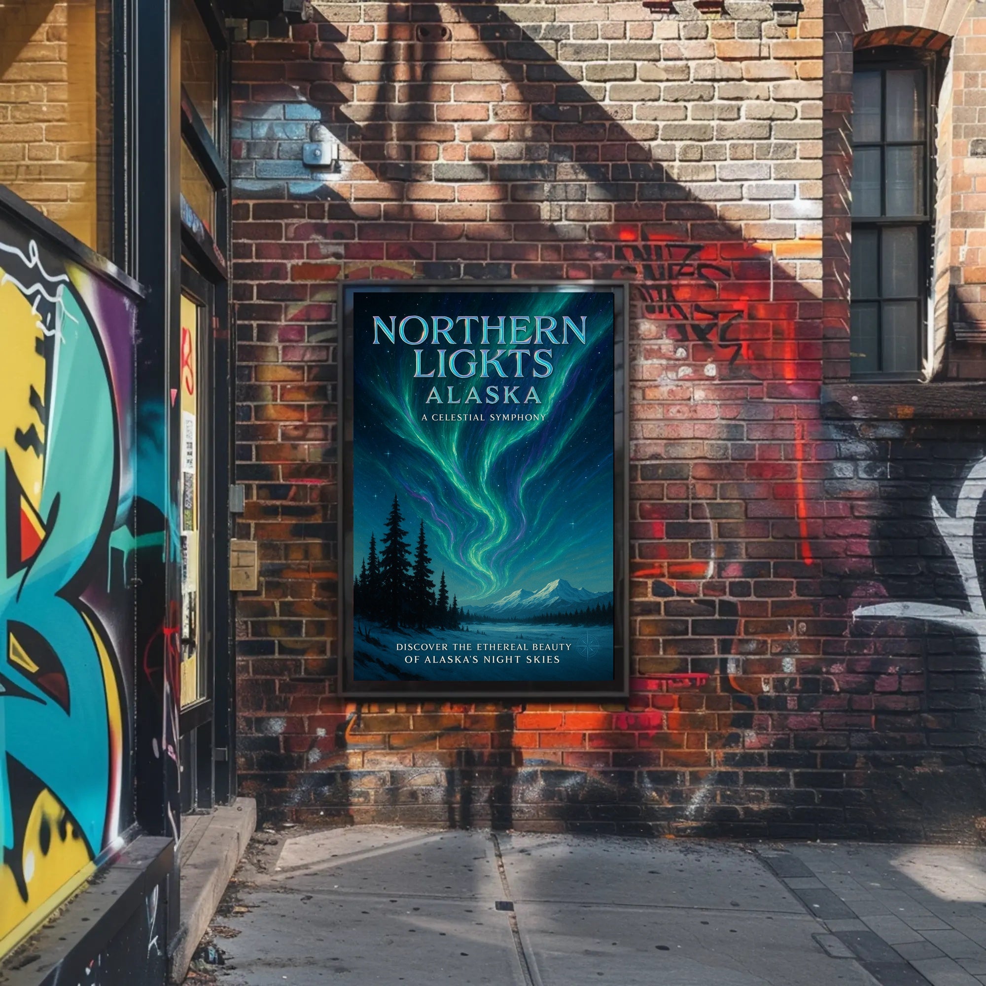 Northern Lights Alaska Poster PosterGoat
