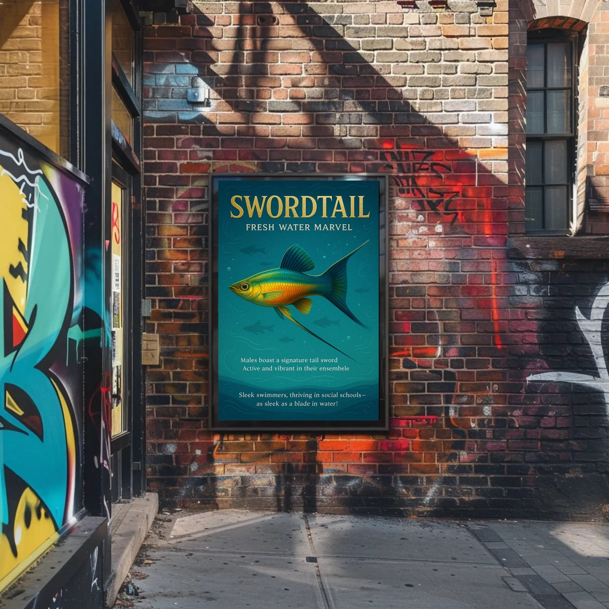 Swordtail Fresh Water Marvel Poster