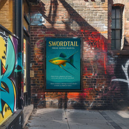 Swordtail Fresh Water Marvel Poster