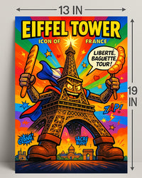 Eiffel Tower Icon of France Poster PosterGoat