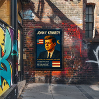 Kennedy Legacy Vintage Patriotic Poster: Leadership & Hope
