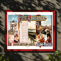 Vintage Romance in Milan-Venice Train Poster PosterGoat