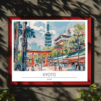 Vibrant Kyoto Scene Poster PosterGoat
