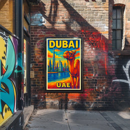 Dubai Vibrant Cityscape Poster