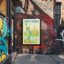 New York Iconic Cityscape Poster