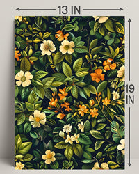 Vibrant Floral Tapestry William Morris Art Poster