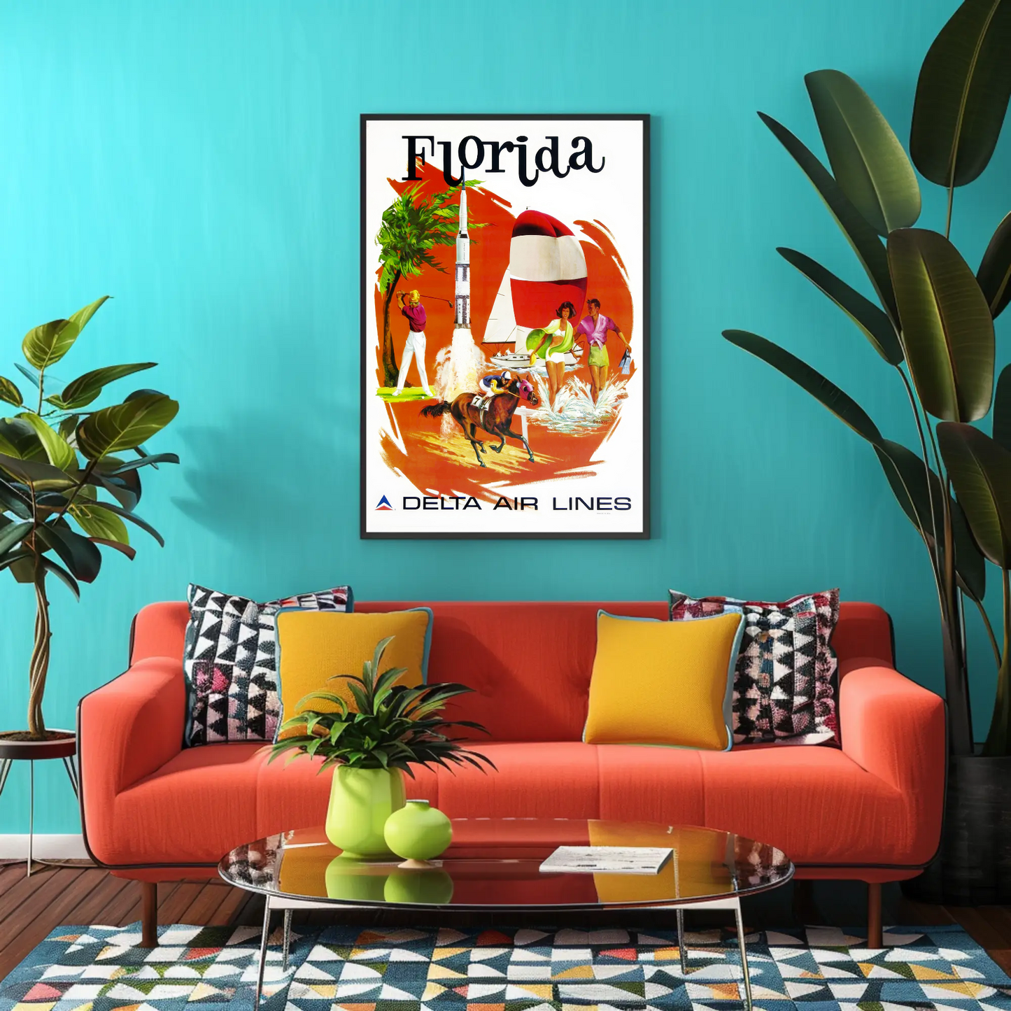 Florida Air Lines Travel Poster