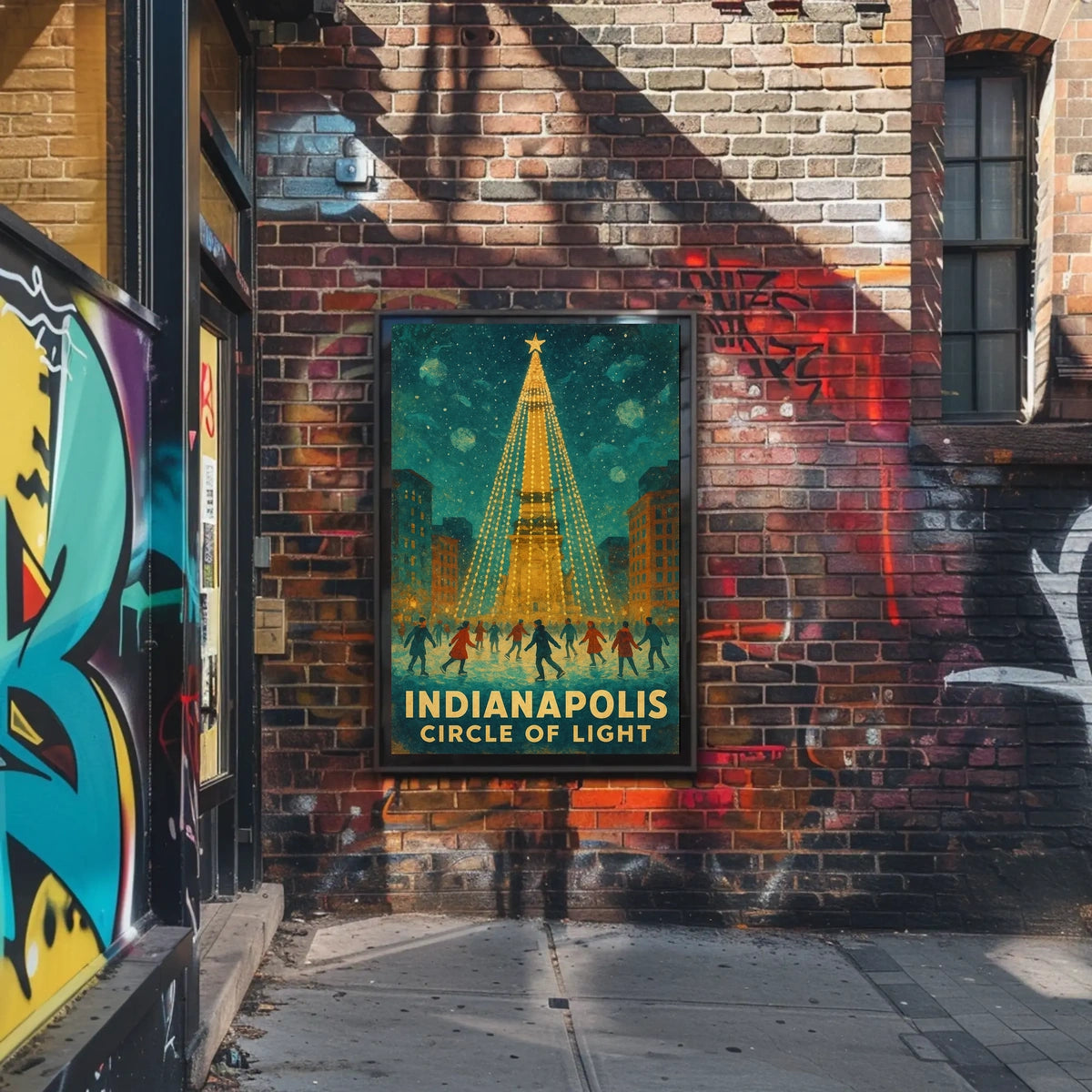 Indianapolis Circle of Light Poster