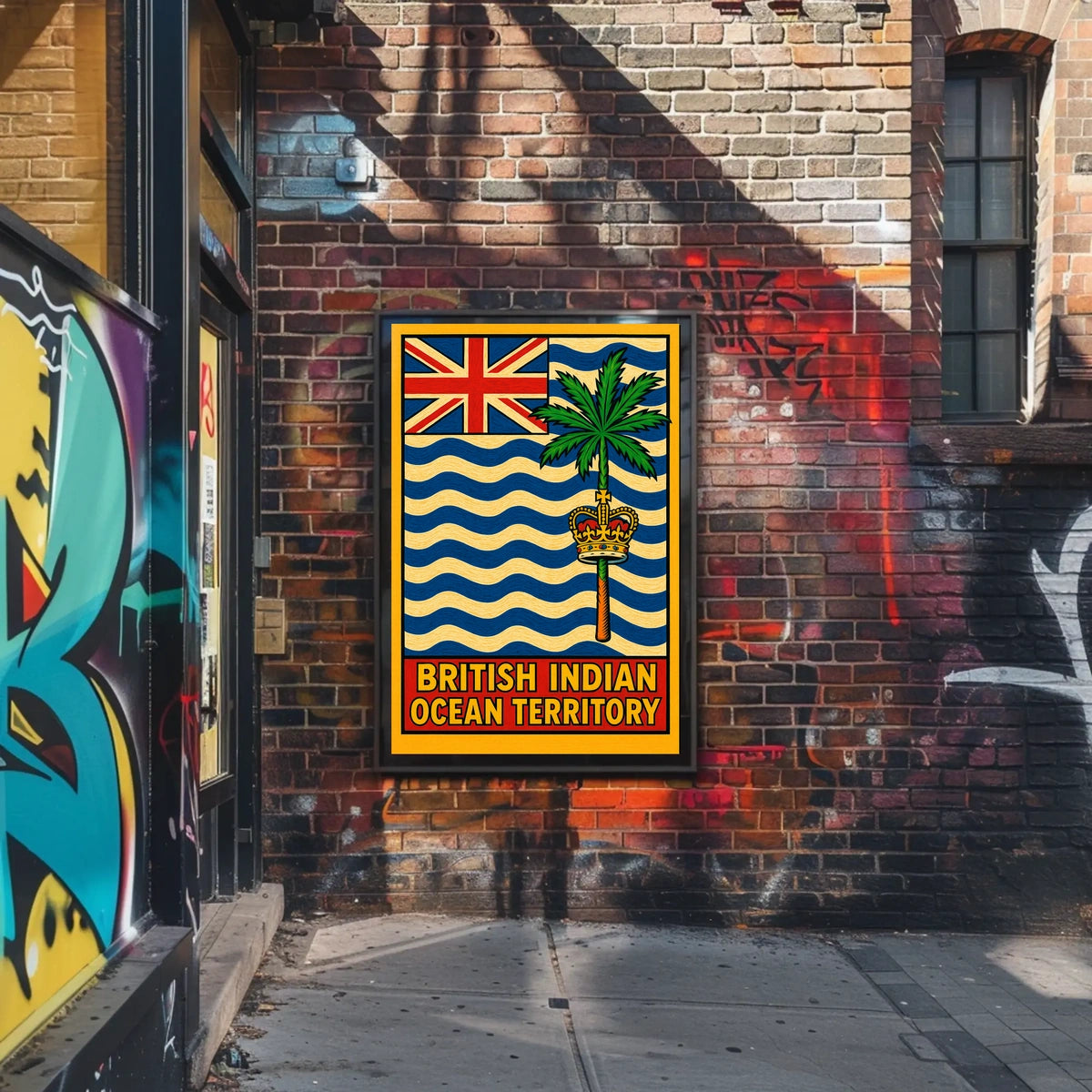 British Indian Ocean Territory Flag Poster