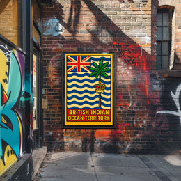 British Indian Ocean Territory Flag Poster