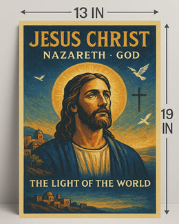 Jesus Christ: The Light of the World Religious Poster