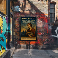 Do With Less for the War Effort Poster