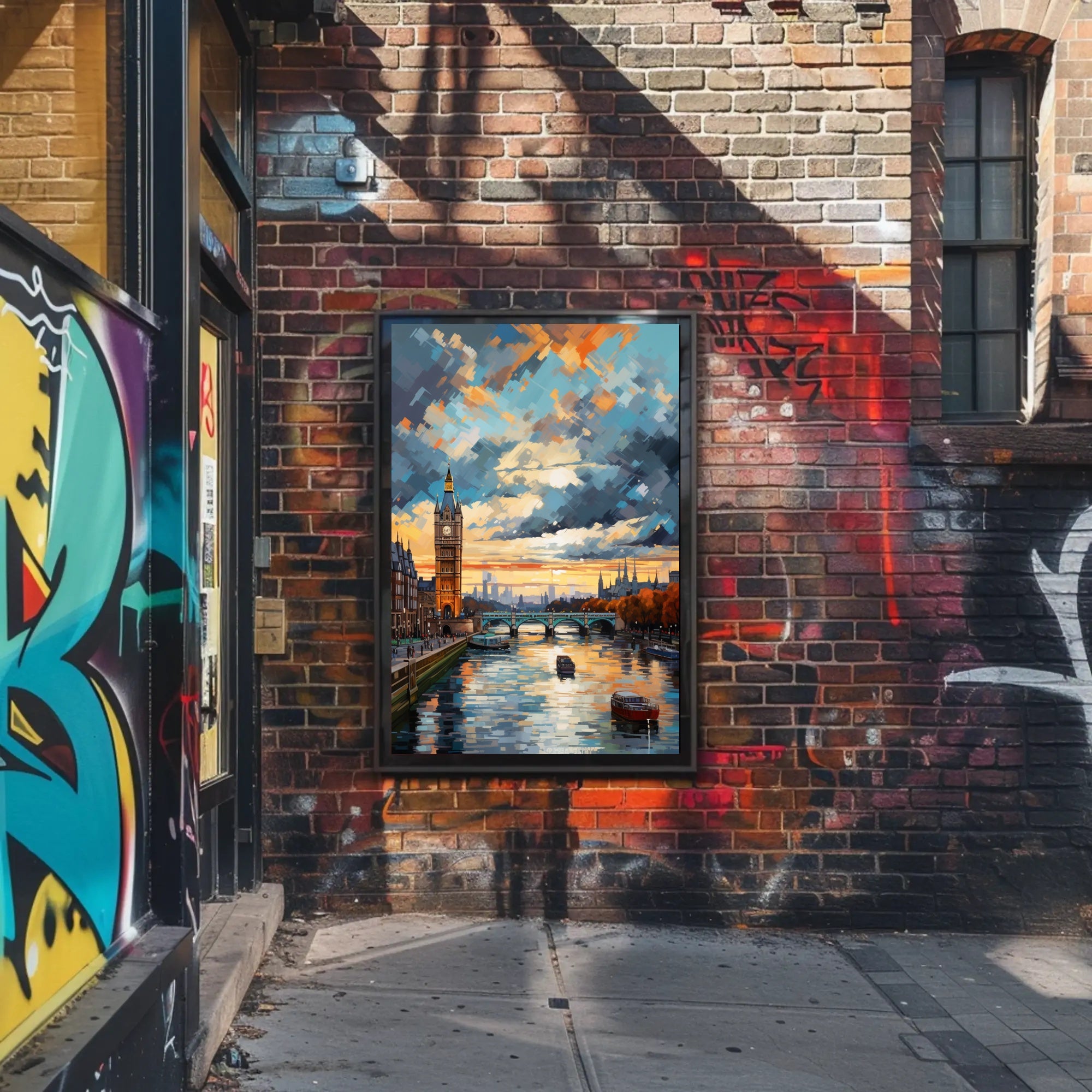 London At Sunset Poster PosterGoat