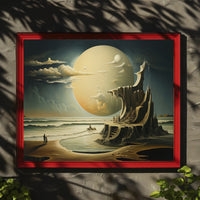 Otherworldly Fantasy Beach Scene Surrealistic Fantasy or Mythology Poster