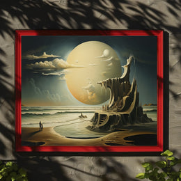 Otherworldly Fantasy Beach Scene Surrealistic Fantasy or Mythology Poster
