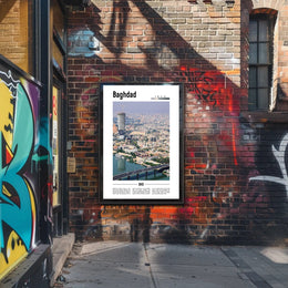 Baghdad Skyline Fusion Urban or Cityscape Poster PosterGoat