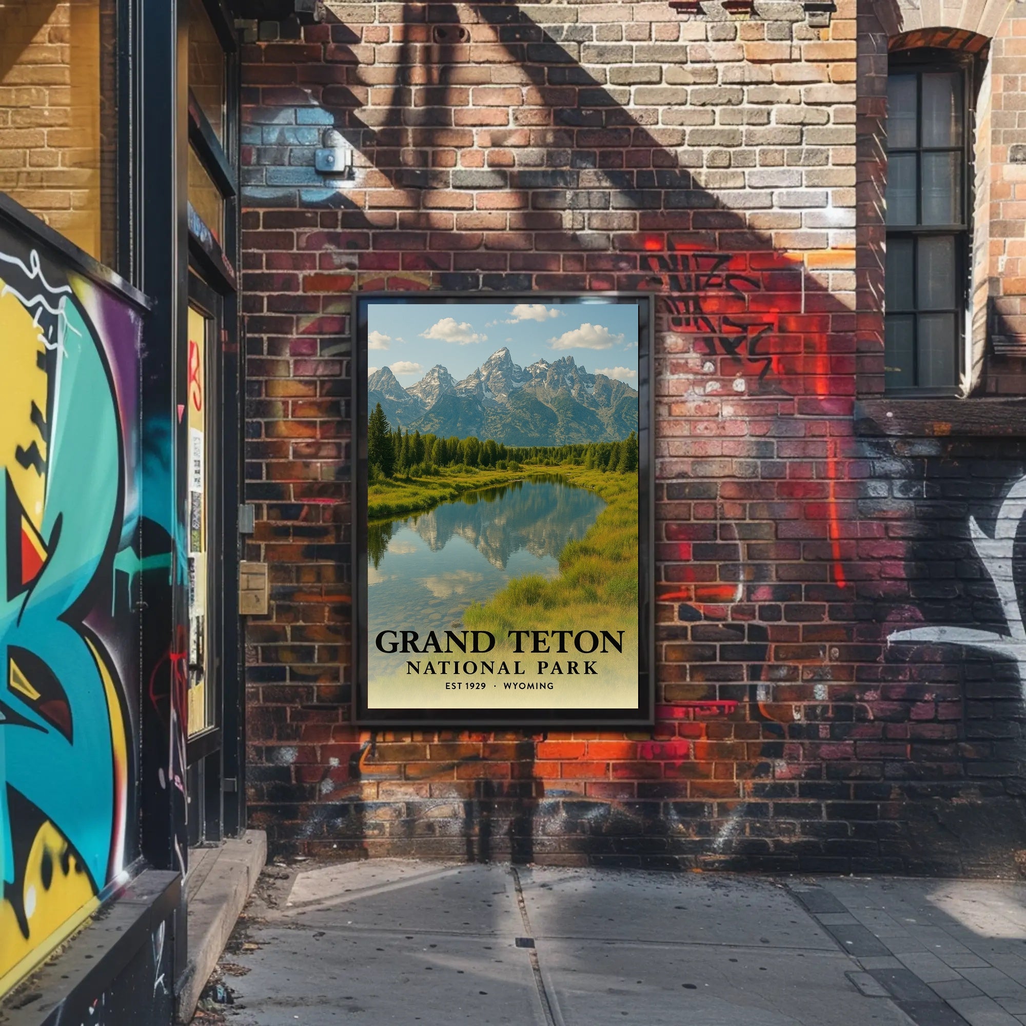 Grand Teton National Park Scenic Poster Print