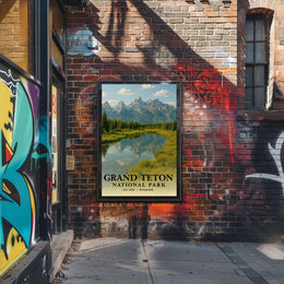 Grand Teton National Park Scenic Poster Print
