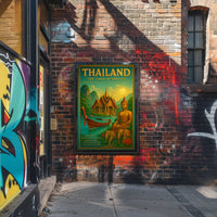Thailand: The Land of Smiles Travel Poster
