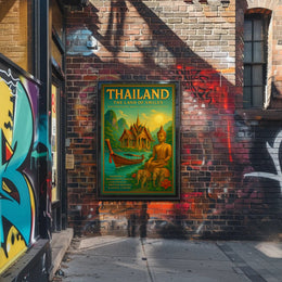 Thailand: The Land of Smiles Travel Poster