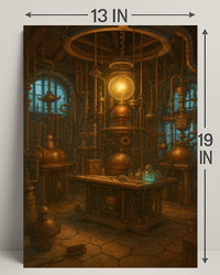 Steampunk Laboratory Adventure - Fantasy or Mythology Poster