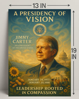 Jimmy Carter Commander in Chief Archival Poster PosterGoat