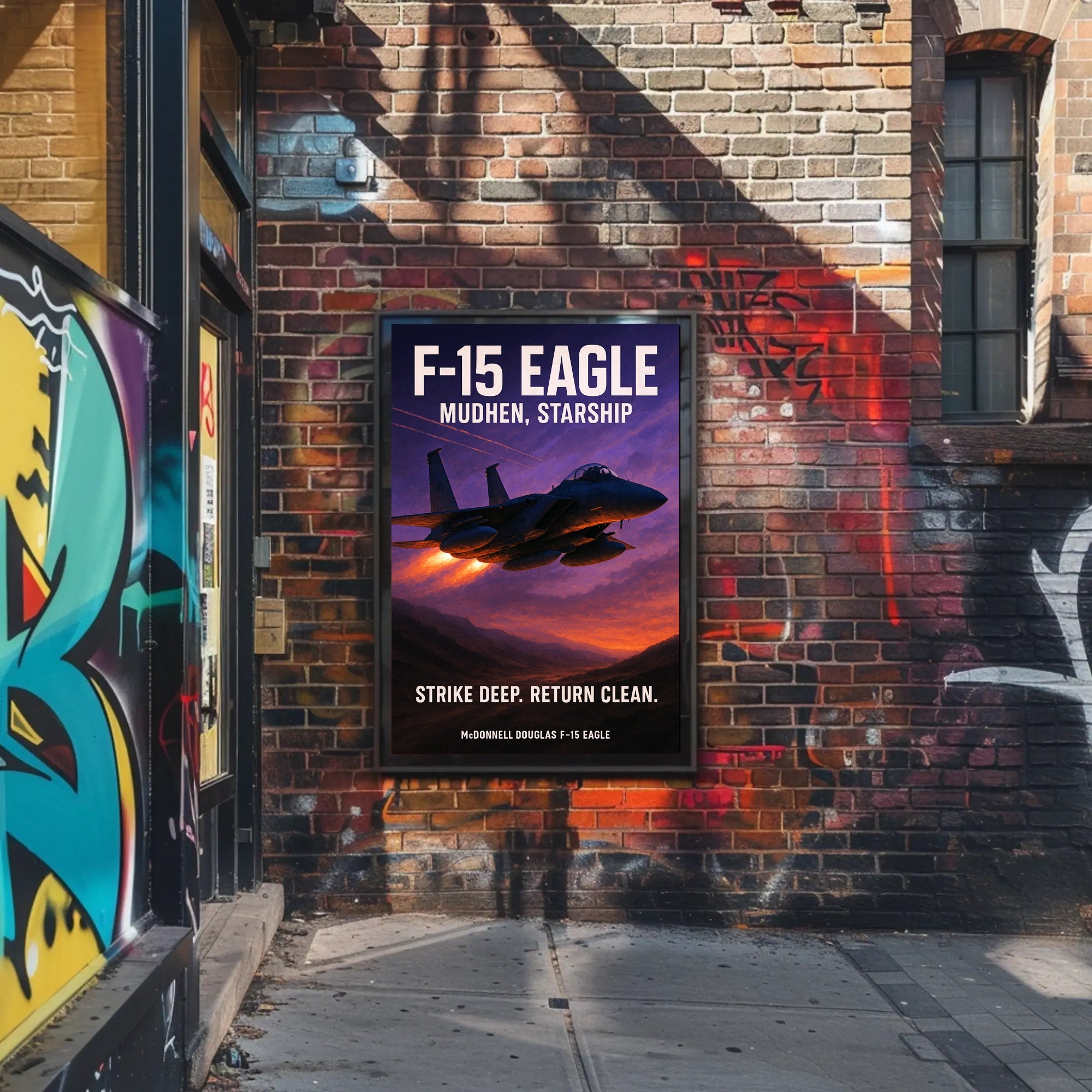 F-15 Eagle Mudhen, Starship Poster PosterGoat