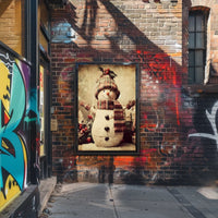 Festive Snowman Delight Poster