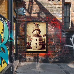 Festive Snowman Delight Poster