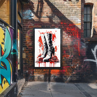 Boots And Roses Poster