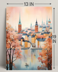 Autumn In The Cityscape Poster