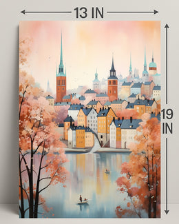Autumn In The Cityscape Poster
