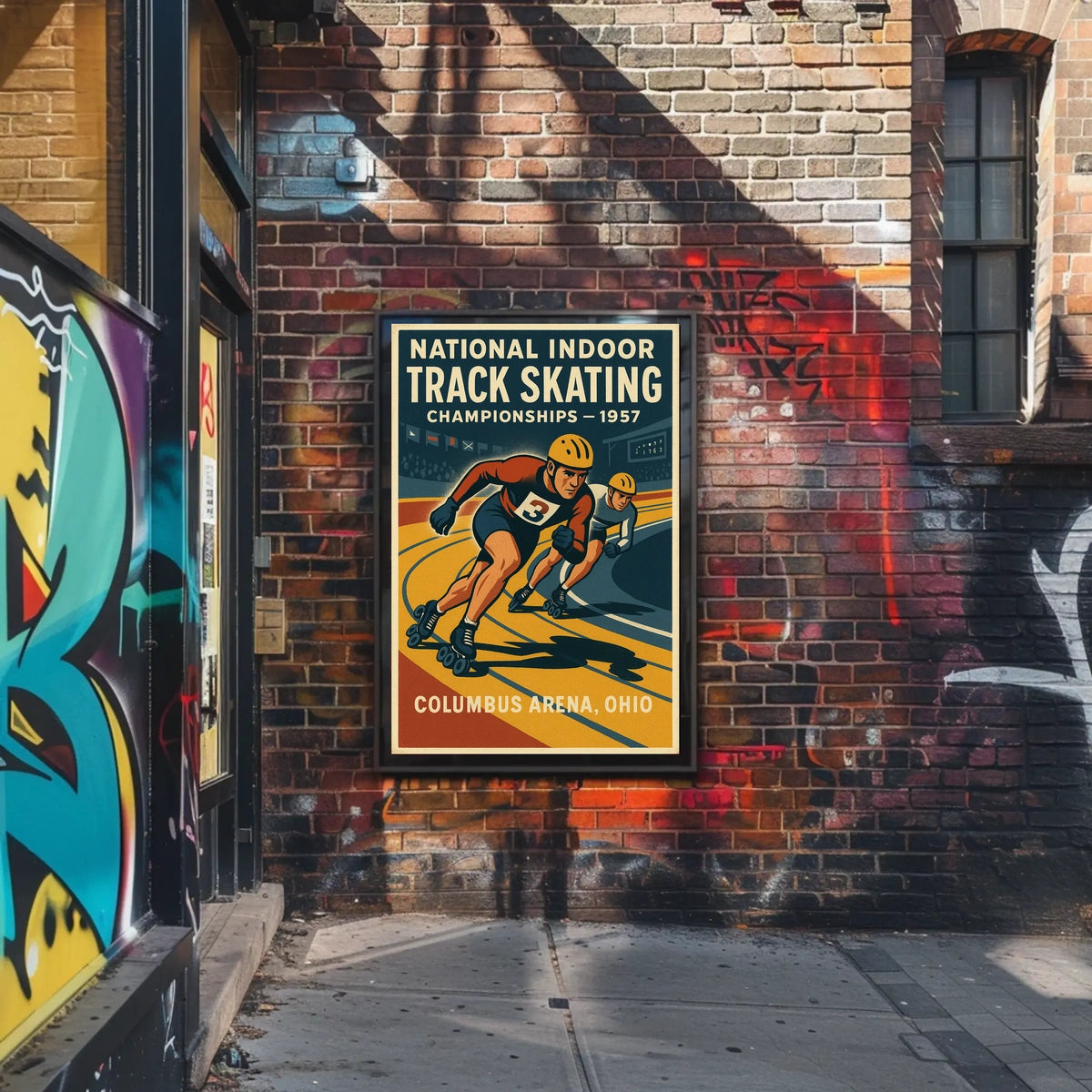 National Indoor Track Skating Poster