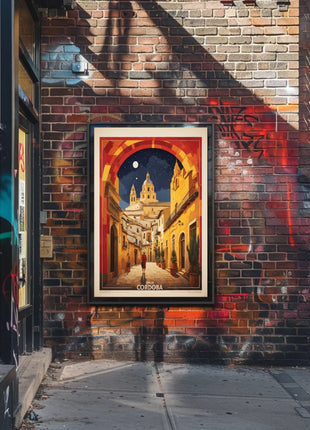Córdoba Nighttime Charm Travel Poster