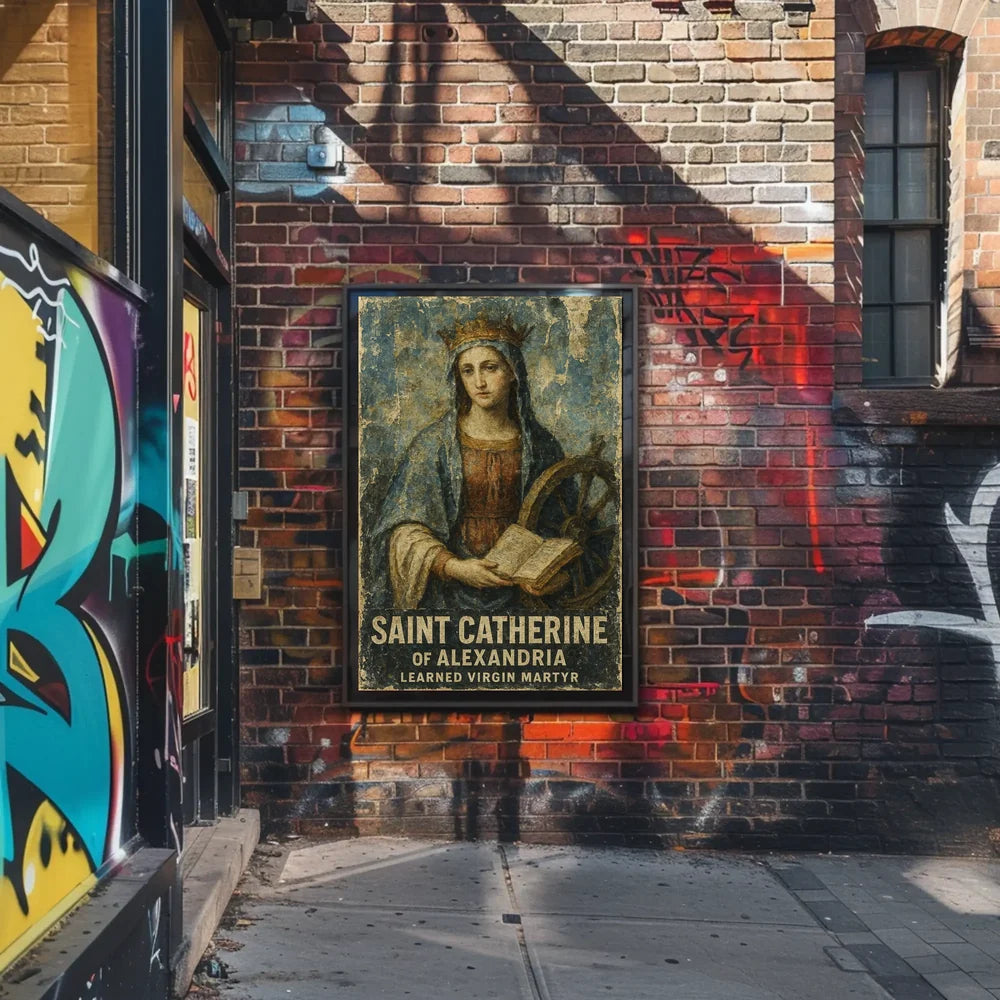 Saint Catherine Vintage Renaissance Religious Art Poster