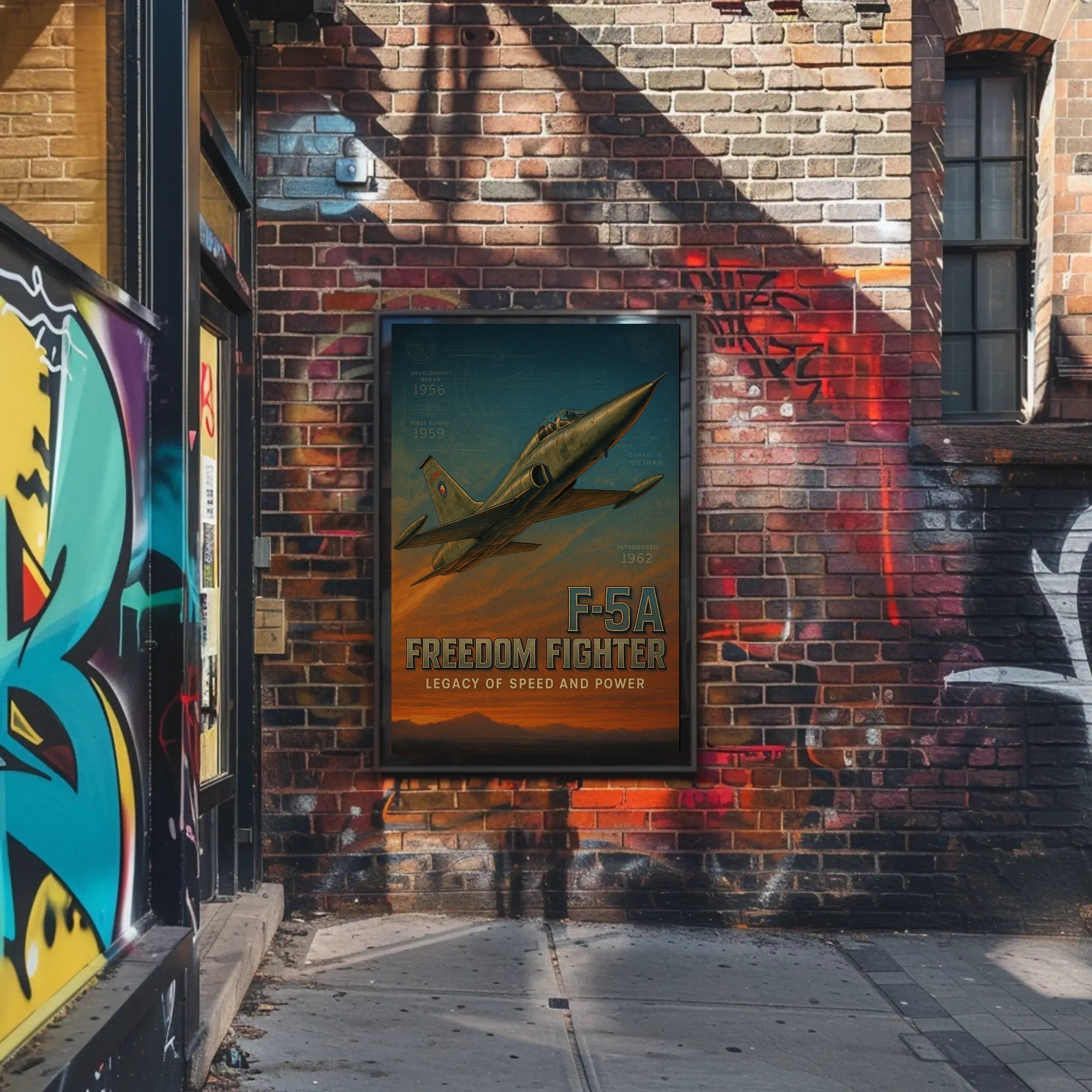 F-5A Freedom Fighter Poster PosterGoat