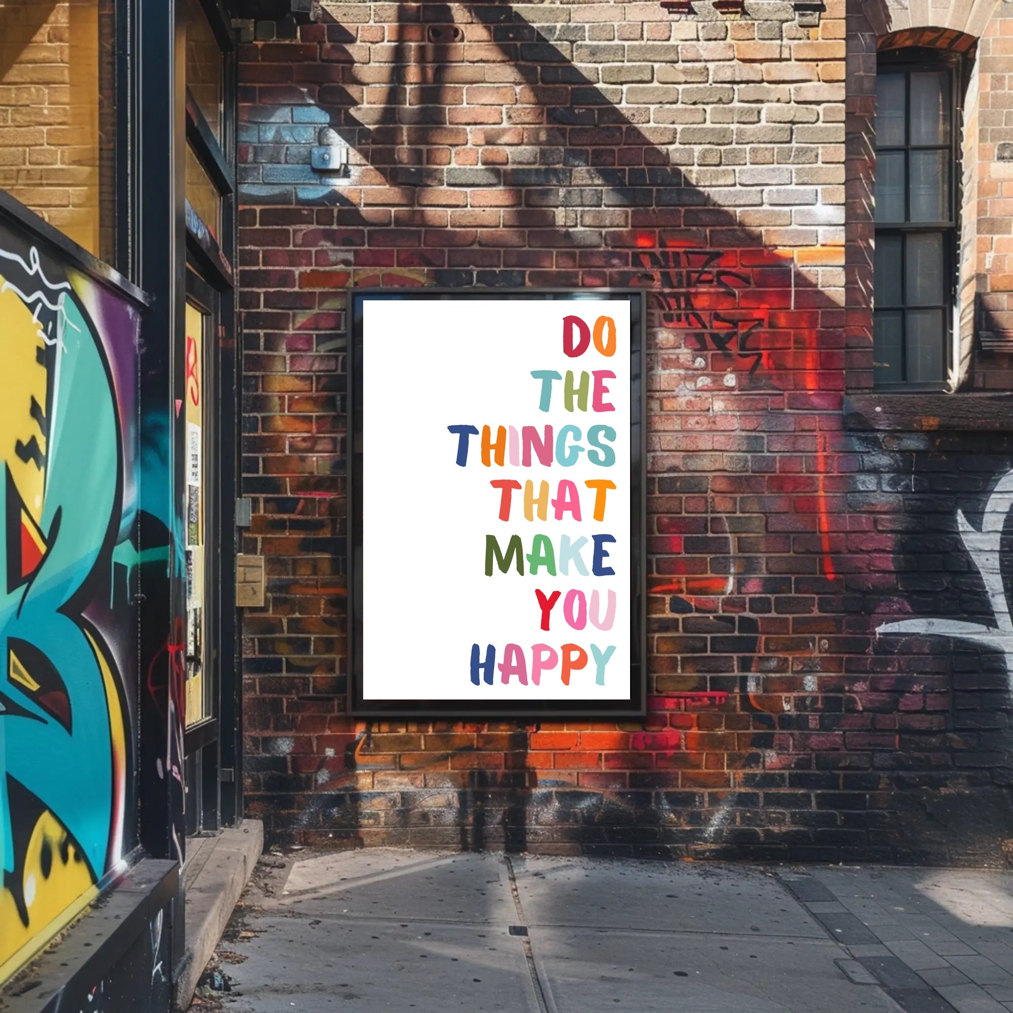 Motivational Poster: Uplifting Hand-Lettered Typography Art PosterGoat