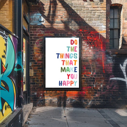 Motivational Poster: Uplifting Hand-Lettered Typography Art PosterGoat
