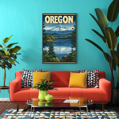 Oregon Vintage Poster
