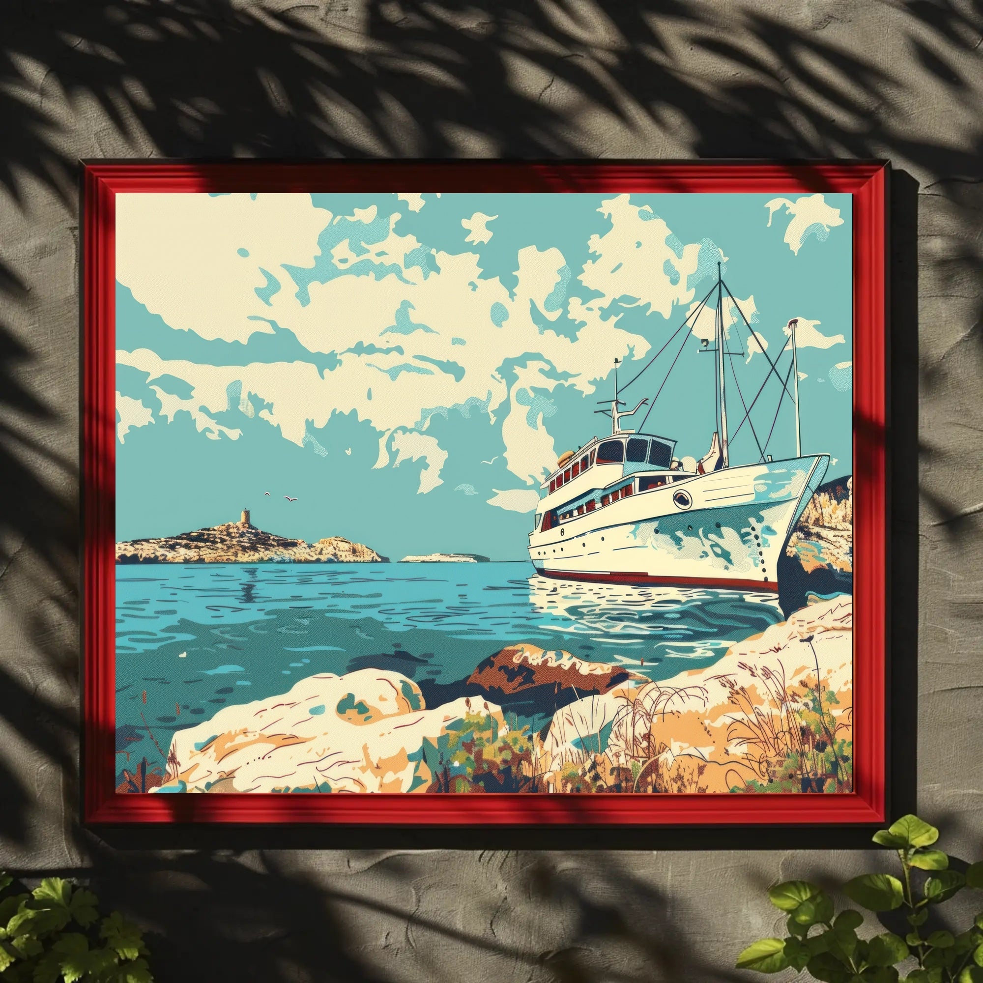 Serene Coastal Escape Poster