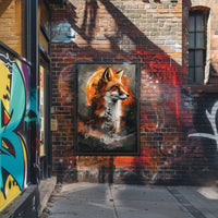 Majestic Fox in Cosmic Splendor Poster PosterGoat