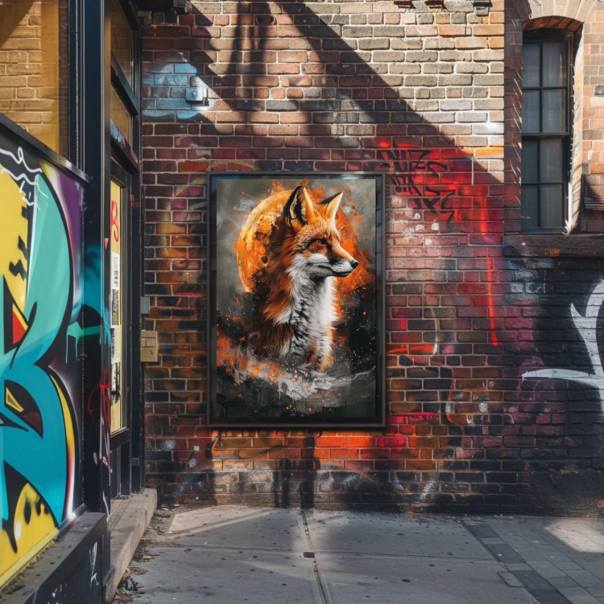 Majestic Fox in Cosmic Splendor Poster PosterGoat