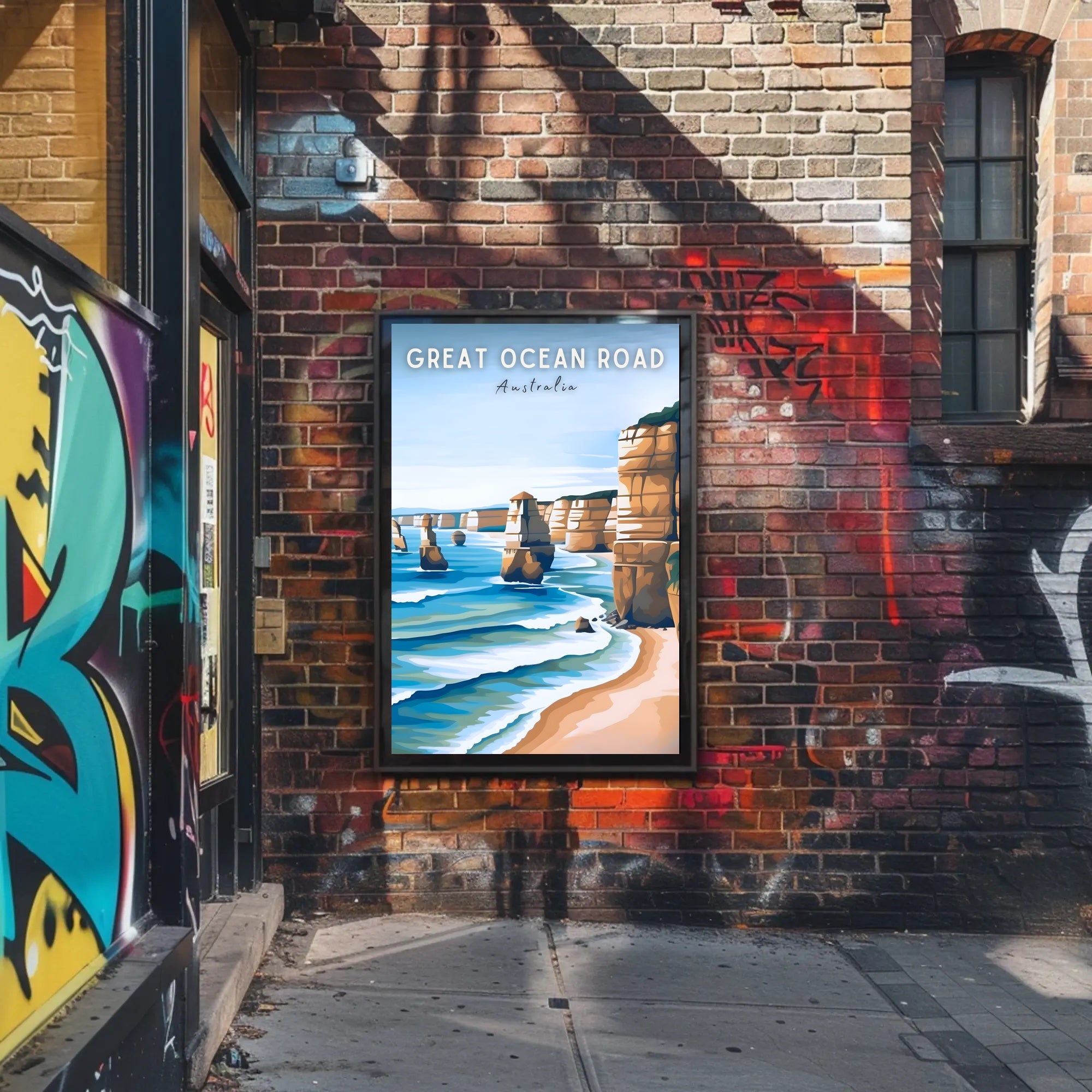 Twelve Apostles Scenic View Travel Poster